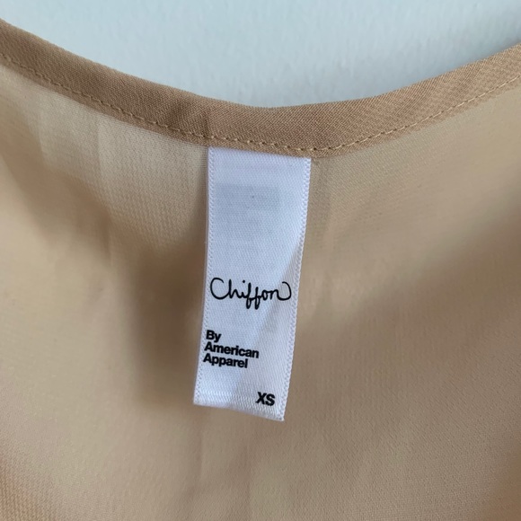 American Apparel chiffon shirt xs - Picture 2 of 4
